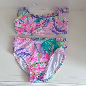 Lilly Pulitzer Pink and Purple Kids Bikini